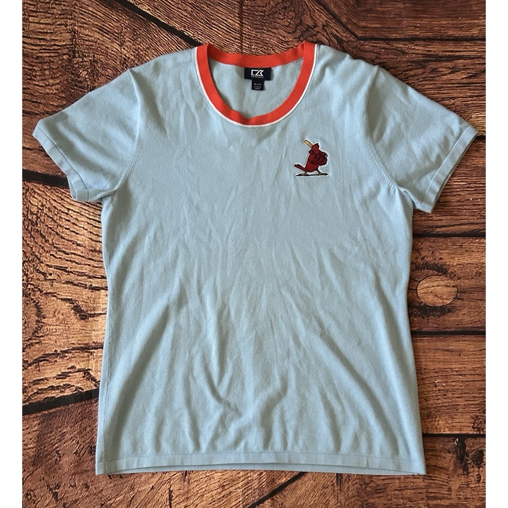 St. Louis Cardinals Cutter & Buck Lakemont Crew Sweater Mens XL